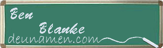 Ben Blanke Visitenkarte